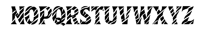 Zebra Stripe By Squeeb  Regular Font UPPERCASE