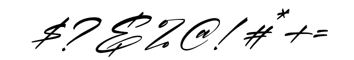 Zebulona Victoria Italic Font OTHER CHARS