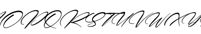 Zebulona Victoria Italic Font UPPERCASE