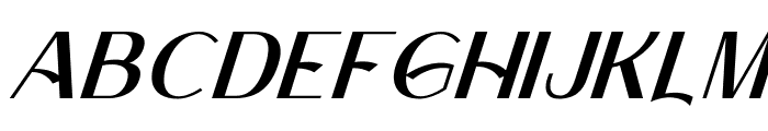 Zello Italic Font UPPERCASE