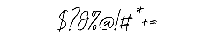 Zendula Italic Font OTHER CHARS