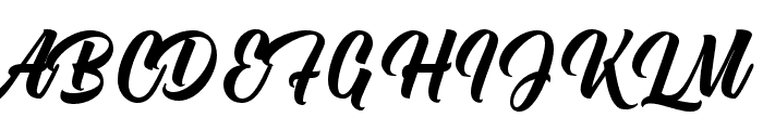 Zenith Script Font UPPERCASE