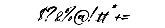 Zenittash Italic Font OTHER CHARS