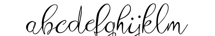 Zenyth Script Font LOWERCASE