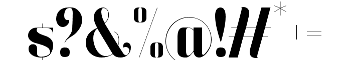 Zeoxay-Regular Font OTHER CHARS