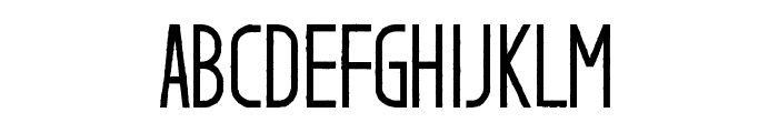 Zephyr Rough Font UPPERCASE