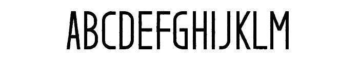 Zephyr Rough Font LOWERCASE