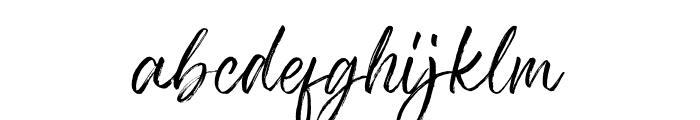 Zephyrush-Regular Font LOWERCASE