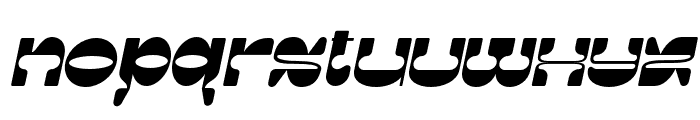 Zestaboom-Oblique Font LOWERCASE