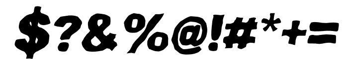 Zetta Italic Font OTHER CHARS