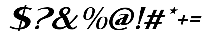 Zettamusk-Italic Font OTHER CHARS