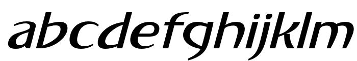 Zettamusk-Italic Font LOWERCASE