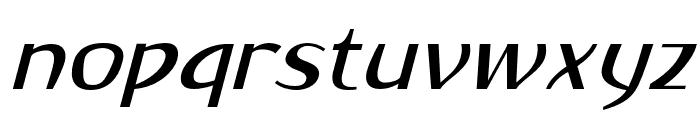 Zettamusk-Italic Font LOWERCASE
