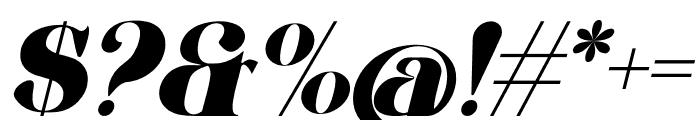 Zhafier Italic Font OTHER CHARS