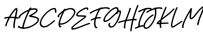 Zigas Signature Italic Font UPPERCASE