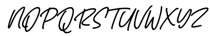 Zigas Signature Italic Font UPPERCASE