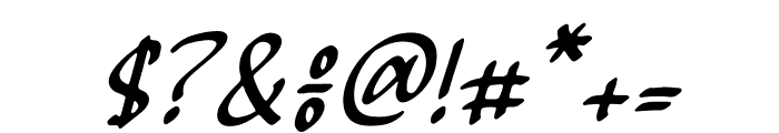 Zildjane Display Italic Font OTHER CHARS