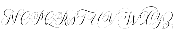 Zimbara Font UPPERCASE