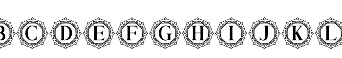 Ziviliam Monogram Font LOWERCASE