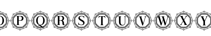 Ziviliam Monogram Font LOWERCASE