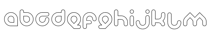Znow White-Hollow Font LOWERCASE
