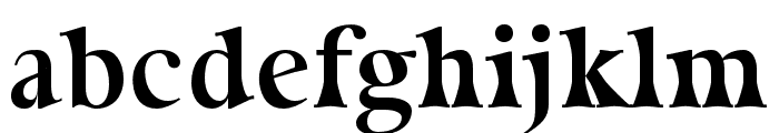 Zoden regular Font LOWERCASE