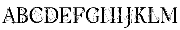 Zodiac sign Font UPPERCASE