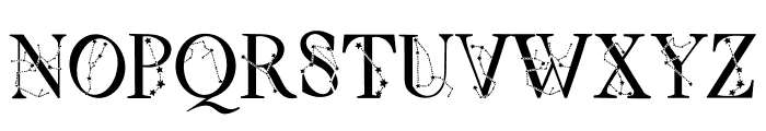 Zodiac sign Font UPPERCASE