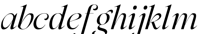 Zofiere Italic Font LOWERCASE
