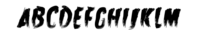 Zombie Attack Font LOWERCASE