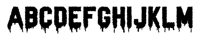 Zombie-Blood Font UPPERCASE