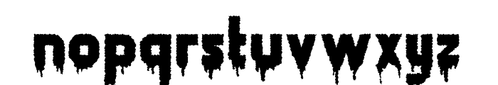 Zombie-Blood Font LOWERCASE