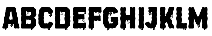 Zombie Crimes Font UPPERCASE