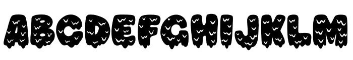 Zombie Drip Bold Font UPPERCASE