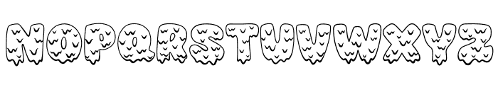 Zombie Drip Font UPPERCASE