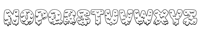 Zombie Drip Font LOWERCASE