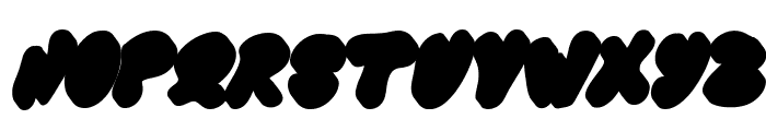 Zombie Funky Extrude Italic Reg Font UPPERCASE