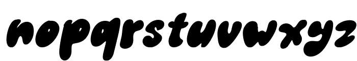 Zombie Funky Italic Regular Font LOWERCASE