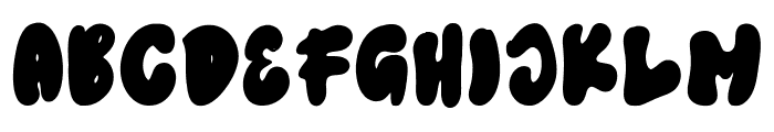 Zombie Funky Regular Font UPPERCASE