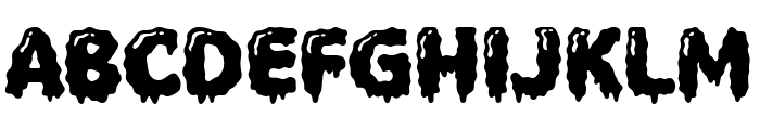 Zombie House Font UPPERCASE