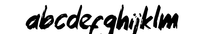 Zombie Ink Italic Font LOWERCASE