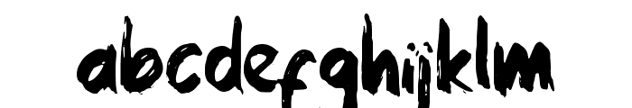 Zombie Ink Font LOWERCASE