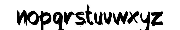 Zombie Ink Font LOWERCASE