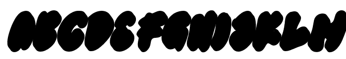 ZombieFunkyExtrudeItalic-Reg Font UPPERCASE