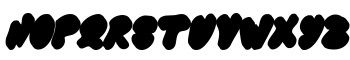 ZombieFunkyExtrudeItalic-Reg Font UPPERCASE