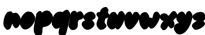 ZombieFunkyExtrudeItalic-Reg Font LOWERCASE