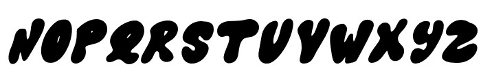 ZombieFunkyItalic-Regular Font UPPERCASE