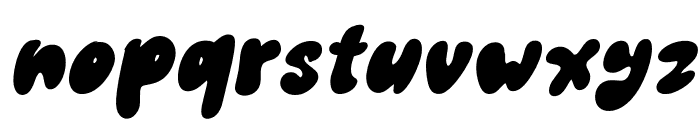 ZombieFunkyItalic-Regular Font LOWERCASE