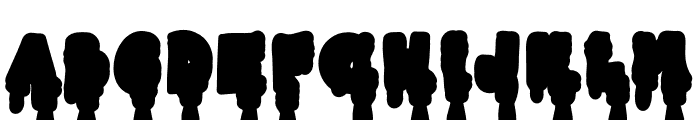 Zombies Head And Tail Font LOWERCASE