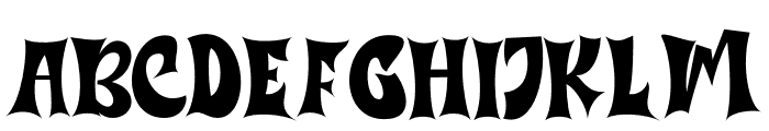 Zombiez Monster Font LOWERCASE